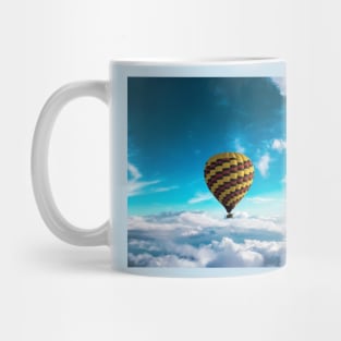 Hot air balloon in the clouds Mug